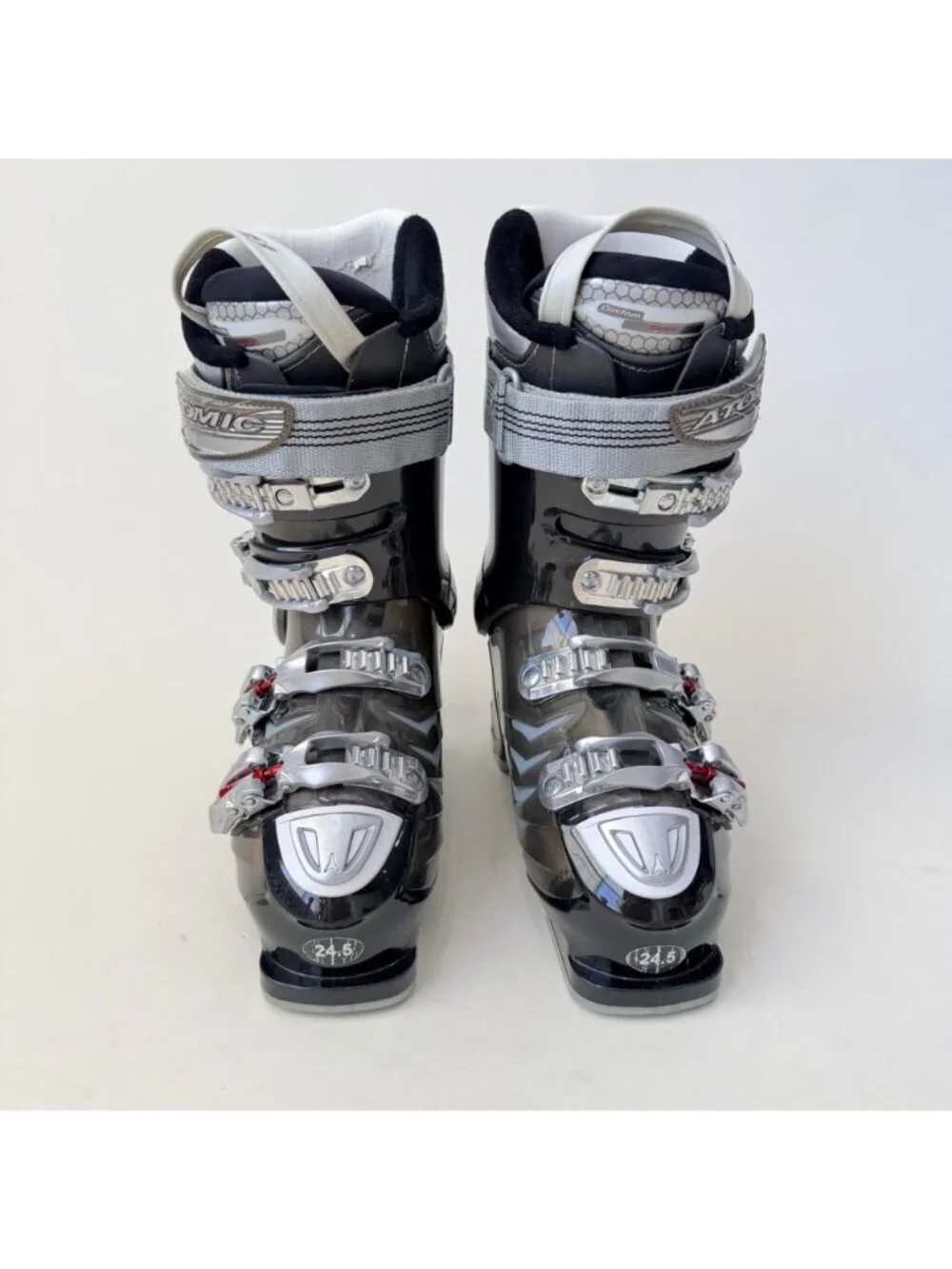 Atomic Hawx 100 Ski Boots Flex 100 Black Red All Mountain Alpine Boots Size 24.5